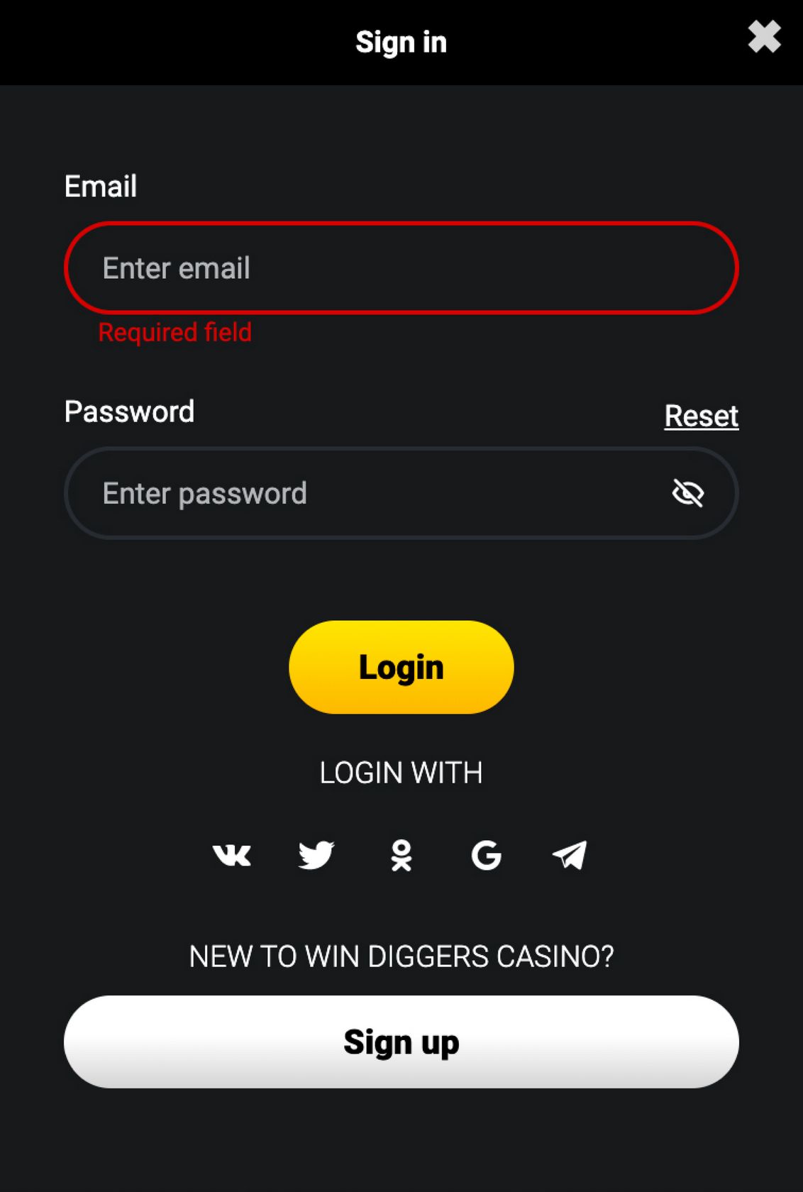 Windiggers Casino Site Sibling Sites