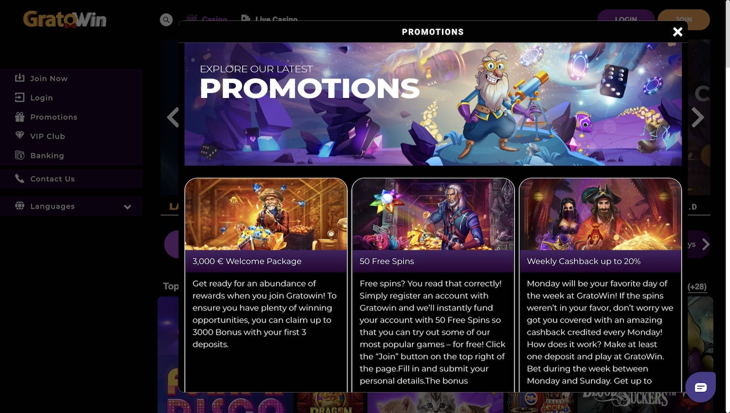 GratoWin Casino